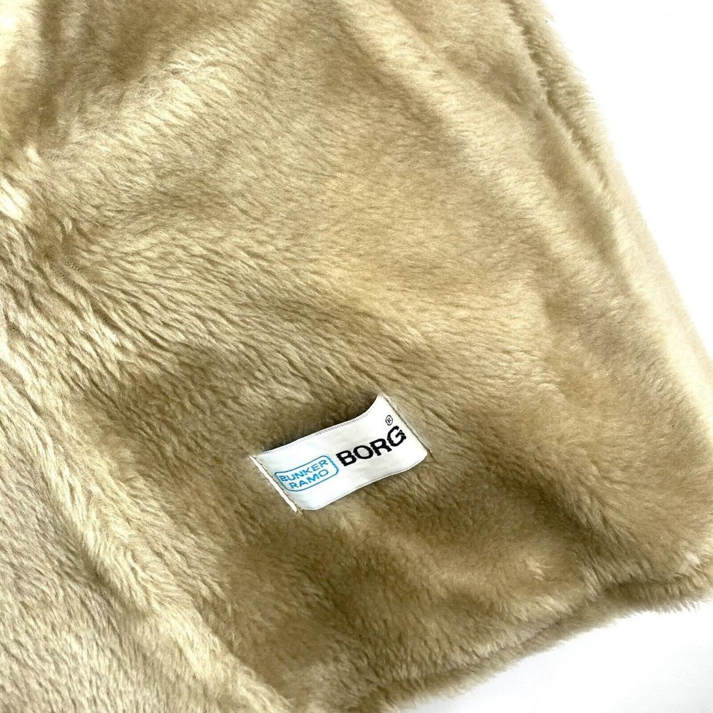 Brown Faux Shearling Women's Coat - Picture 5 of 7